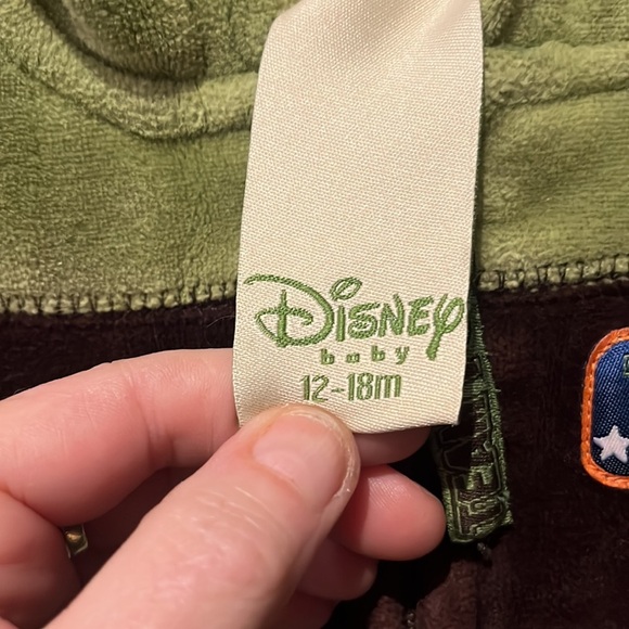 Disney Green and Brown Striped Hoodie - Picture 4 of 5